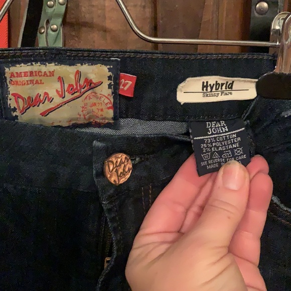 Dear John “Hybrid” jeans size 27 x31.5” New condition dark blue - Picture 5 of 5